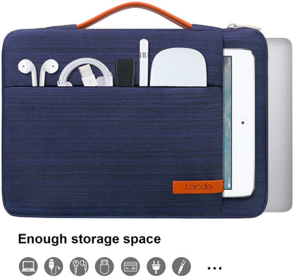 360° Protective Laptop Sleeve Case for 16 Inch Macbook Pro M5 Pro/Max A3428 A3429 (2026), M4/M3/M2/M1 A3403 A3186 A2991 A2780 A2485 A2141, 15 Inch Surface Laptop 7/6/5/4/3 Computer Bag, Blue